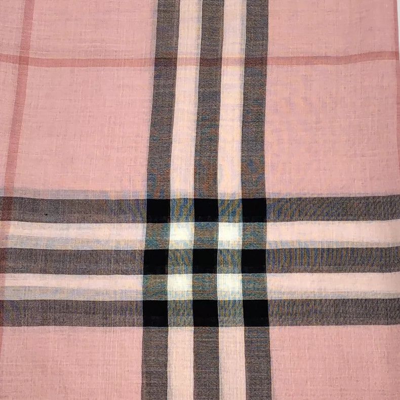 Burberry Burberry Pink Striped Cashmere Silk Scarf-yf Size ONE SIZE - 3 Thumbnail