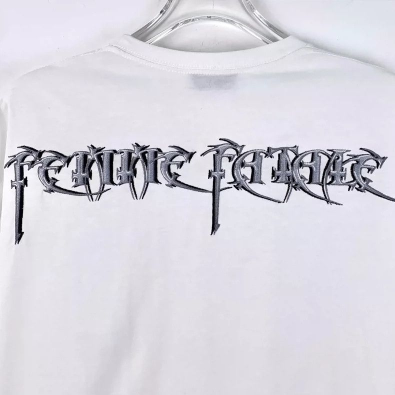 Balenciaga Balenciaga White Letter Embroidered Cotton T-shirt-yf Size US S / EU 44-46 / 1 - 5 Thumbnail