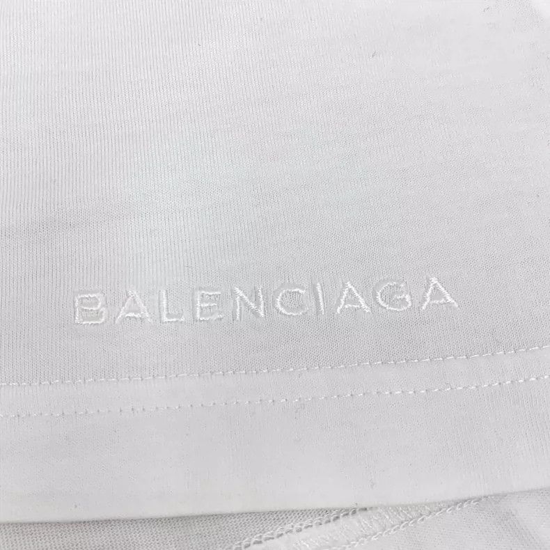 Balenciaga Balenciaga White Cotton Short Sleeve T-Shirt-yf Size US S / EU 44-46 / 1 - 5 Thumbnail