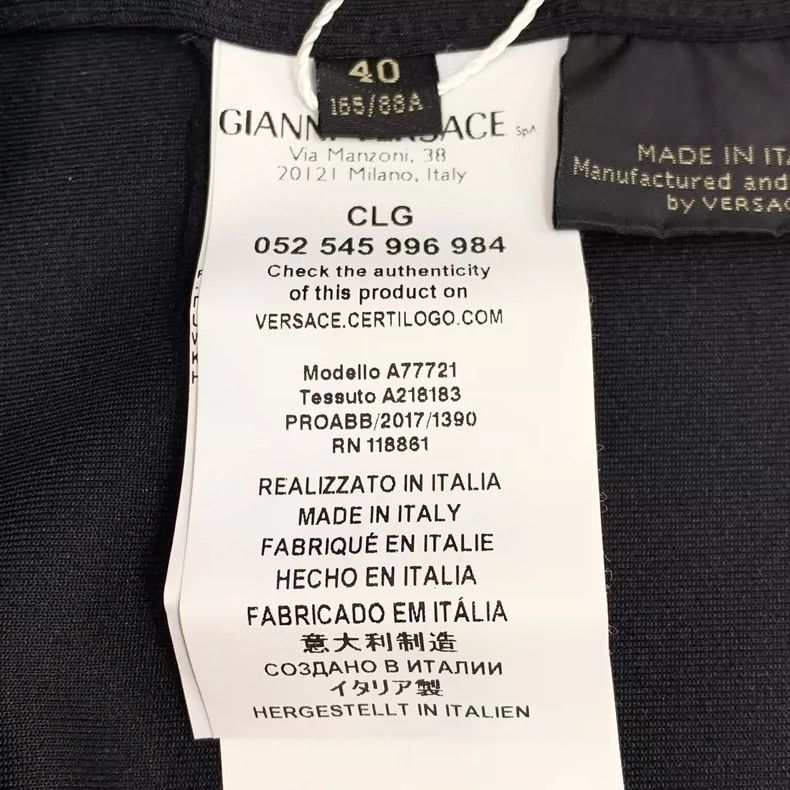 Versace Versace Black Logo Embroidered Long Sleeve Sweatshirt-yf Size US M / EU 48-50 / 2 - 6 Thumbnail