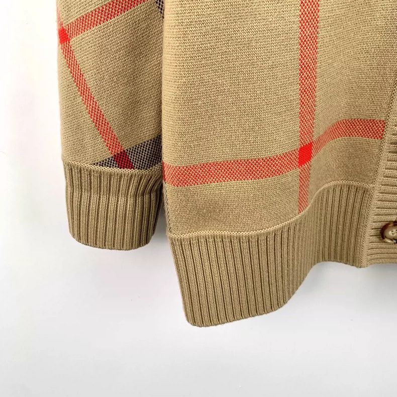 Burberry Burberry Brown Striped V-Neck Cardigan Sweater-yf Size US S / EU 44-46 / 1 - 4 Thumbnail