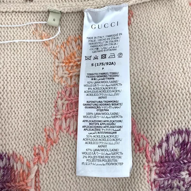 Gucci Gucci Multicolor Logo Long Sleeve Cardigan-yf Size US S / EU 44-46 / 1 - 6 Thumbnail