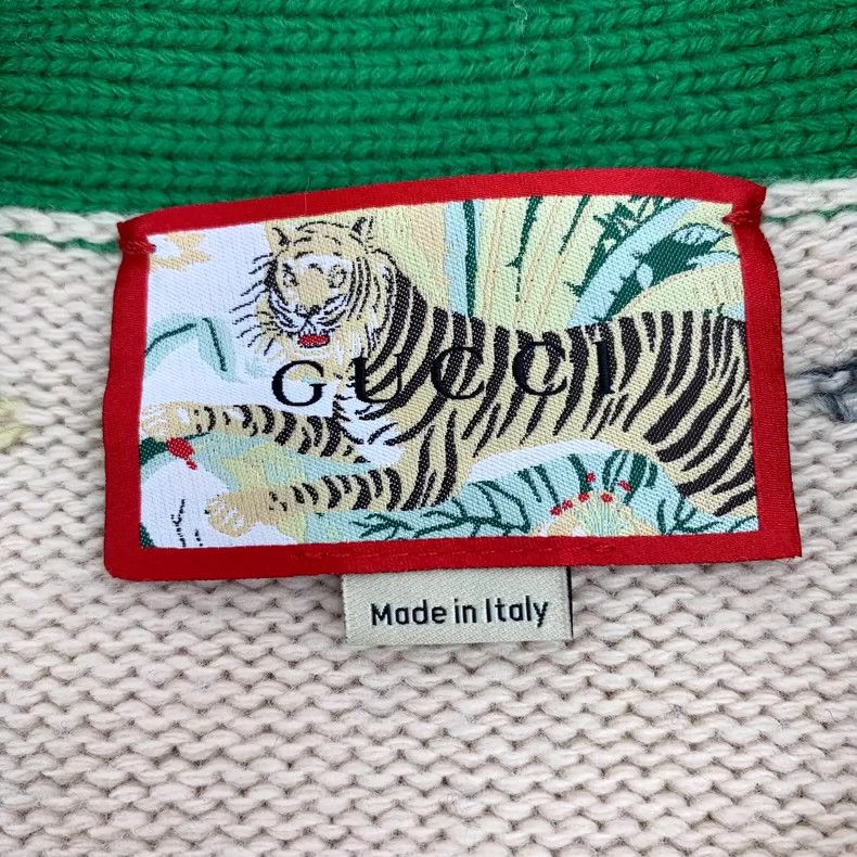 Gucci Gucci Multicolor Logo Long Sleeve Cardigan-yf Size US S / EU 44-46 / 1 - 5 Thumbnail