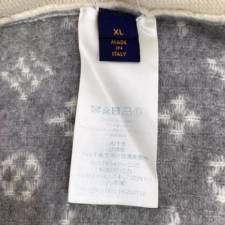 Louis Vuitton Louis Vuitton Beige Logo Knitted Long Sleeve Sweater-yf Size US S / EU 44-46 / 1 - 6 Thumbnail