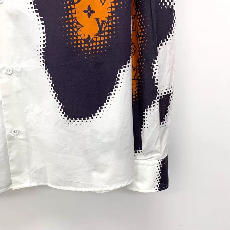 Louis Vuitton Louis Vuitton Colorful Logo Long Sleeve Shirt-yf Size US XXL / EU 58 / 5 - 4 Thumbnail