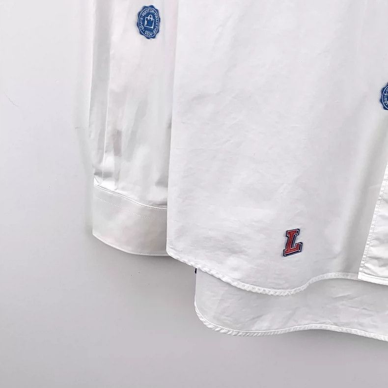 Louis Vuitton Louis Vuitton Embroidered Logo Long Sleeve Shirt-yf Size US XL / EU 56 / 4 - 4 Thumbnail