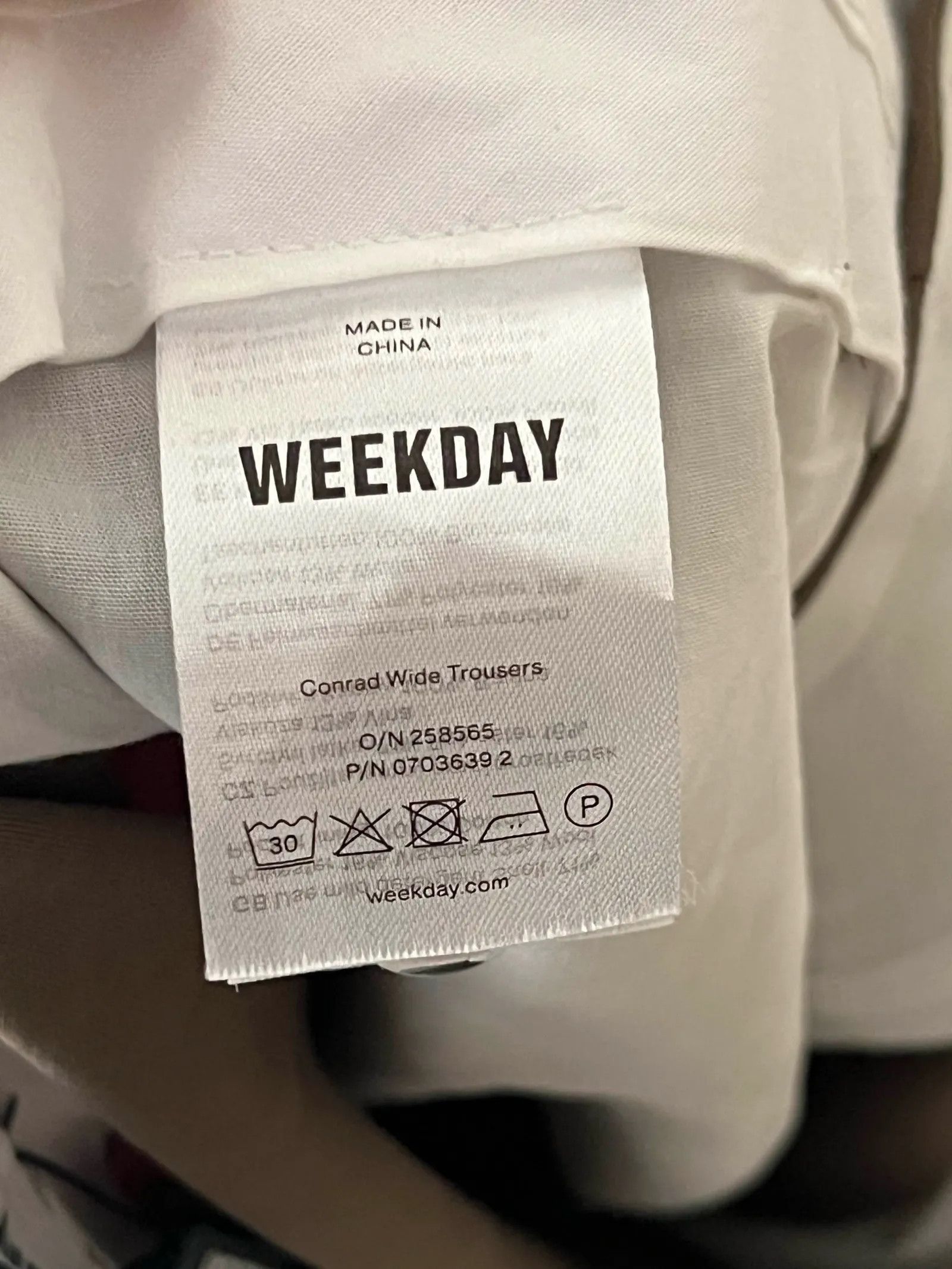 Weekday Weekday Formal Trousers Size 42R - 3 Thumbnail