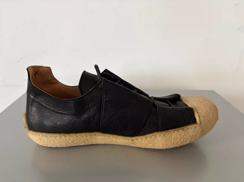 Ma+ Men's Black Foldable Leather Sport Shoes-yf Size US 8.5 / EU 41-42 - 5 Thumbnail