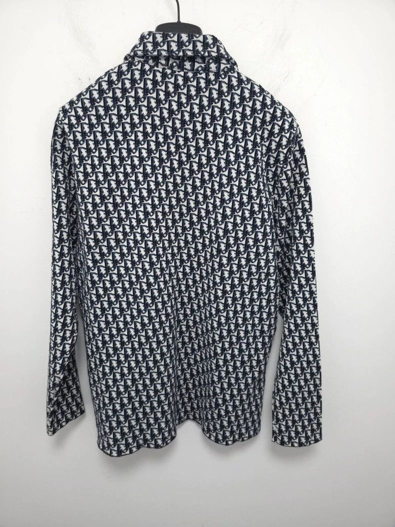 Dior Dior Classic Black and Blue Knit Shirt-yf Size US XL / EU 56 / 4 - 2 Thumbnail