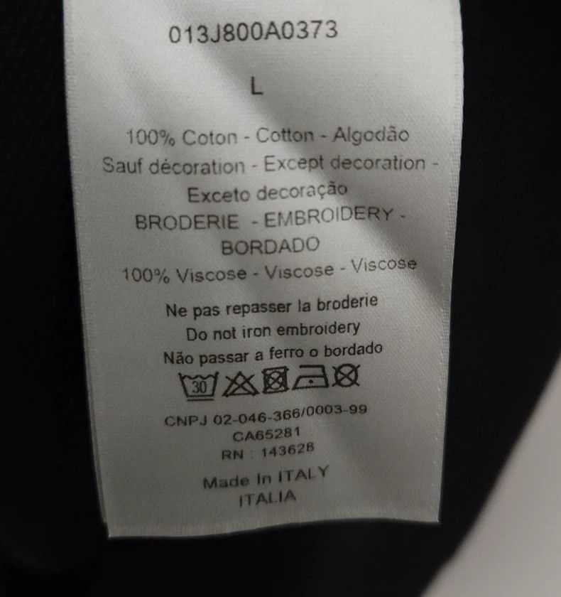 Dior DIOR CD Embroidered Short Sleeve Polo Shirt-yf Size US M / EU 48-50 / 2 - 5 Thumbnail