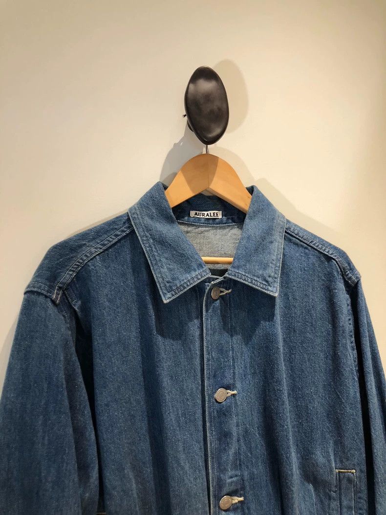 Auralee Auralee Denim Jacket Light Blue Size S-yf Size US S / EU 44-46 / 1 - 3 Thumbnail