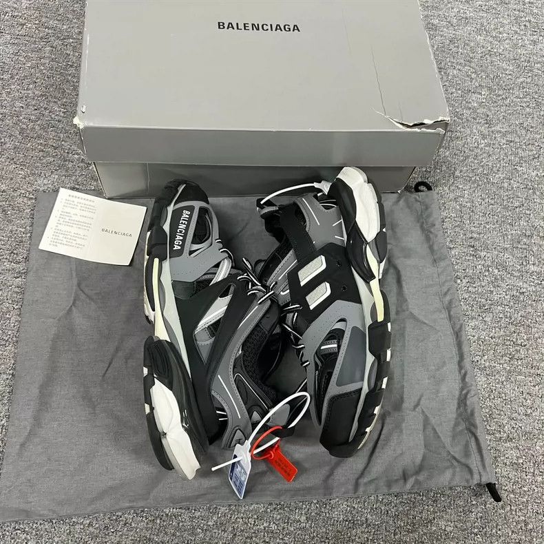 Balenciaga Balenciaga Track Black Gray Sneakers-yf Size US 8 / EU 41 - 6 Thumbnail