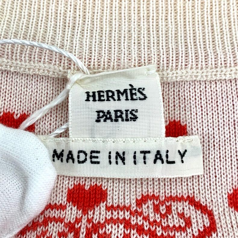 Hermes Hermes Red Pattern Cashmere Silk Dress-yf Size US 34 / EU 50 - 6 Thumbnail