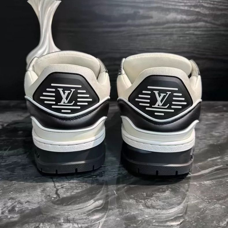 Louis Vuitton Black and White Trainer Max Casual Shoes-yf Size US 9.5 / EU 42-43 - 4 Thumbnail