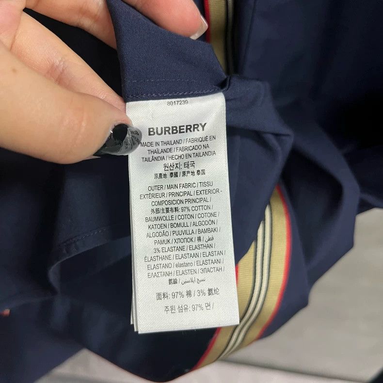 Burberry Burberry Navy Blue Long Sleeve Shirt-yf Size US M / EU 48-50 / 2 - 5 Thumbnail