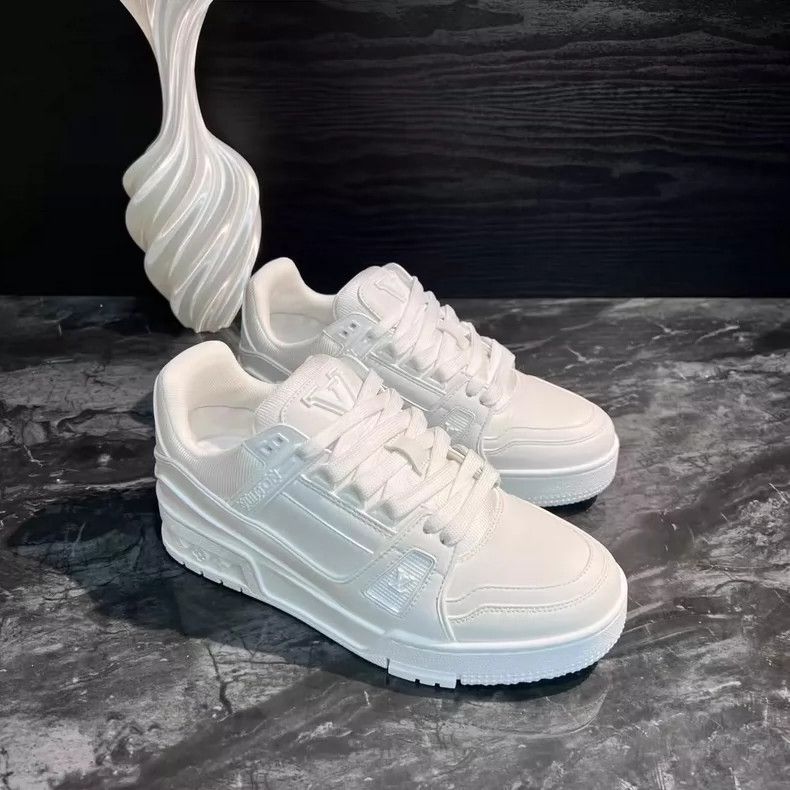Louis Vuitton White Trainer Sneakers for Sale-yf Size US 5.5 / EU 38 - 2 Thumbnail