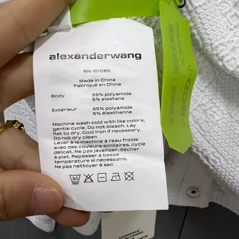 Alexander Wang Alexander Wang White Logo Textured Cardigan-yf Size US M / EU 48-50 / 2 - 4 Thumbnail