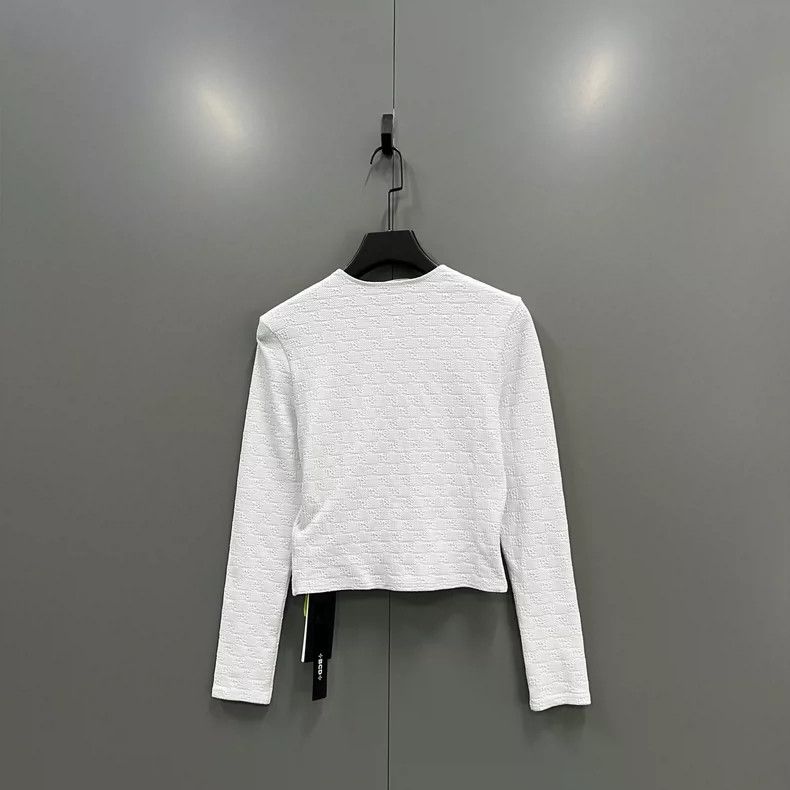 Alexander Wang Alexander Wang White Logo Textured Cardigan-yf Size US M / EU 48-50 / 2 - 2 Thumbnail