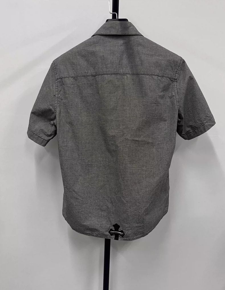 Chrome Hearts Chrome Hearts Short Sleeve Zip Up Shirt-yf Size US M / EU 48-50 / 2 - 2 Thumbnail