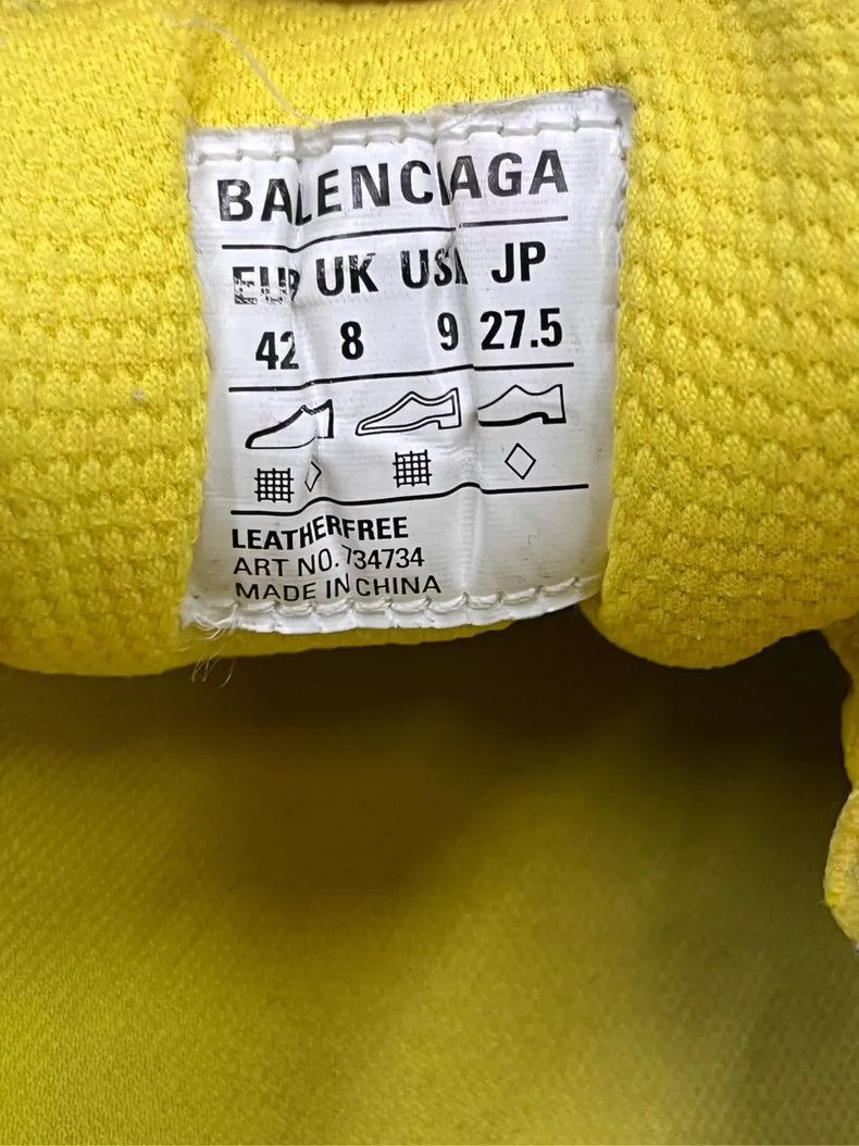 Balenciaga Balenciaga Low-top Lace-up Sneakers Vintage Yellow-yf Size US 11.5 / EU 44-45 - 7 Thumbnail