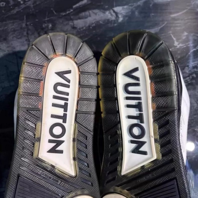 Louis Vuitton Black and White Trainer Sneakers-yf Size US 9.5 / EU 42-43 - 6 Thumbnail