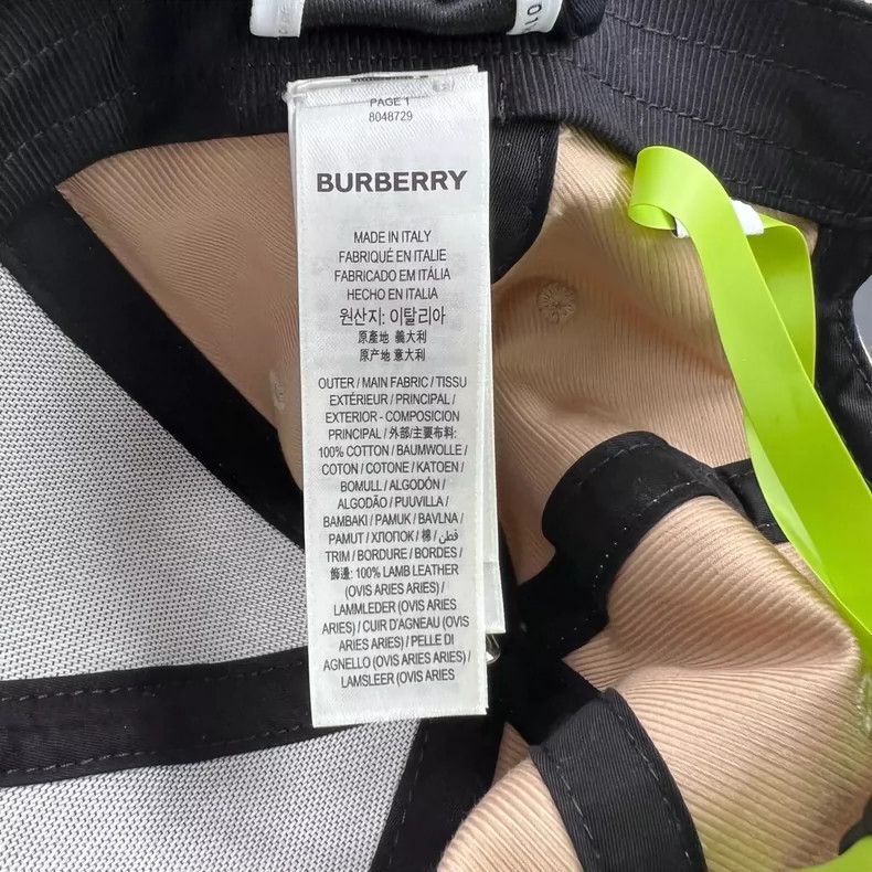 Burberry Burberry Logo Print Baseball Cap-yf Size ONE SIZE - 5 Thumbnail