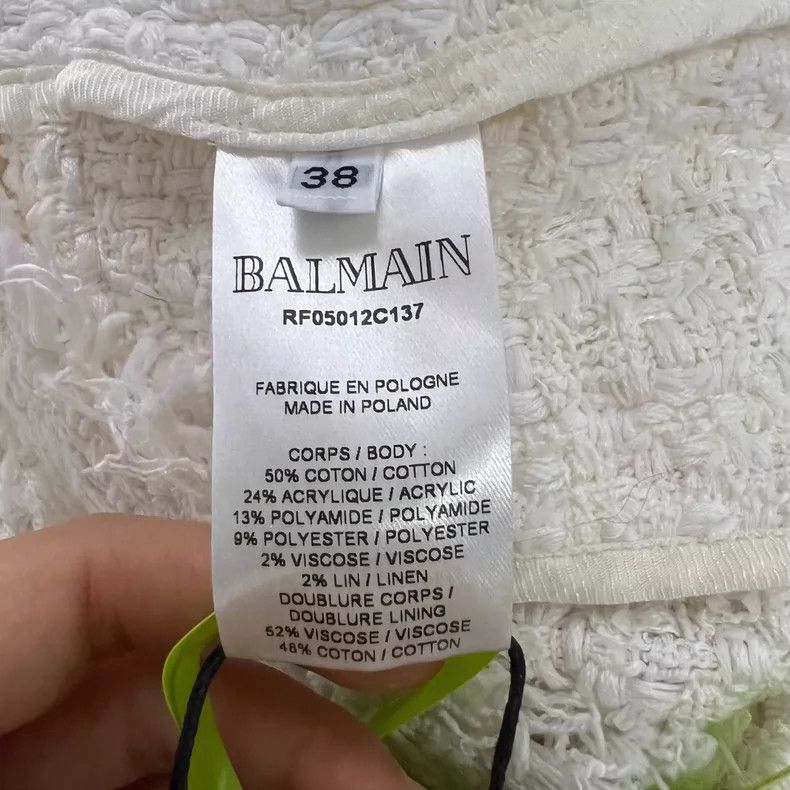 Balmain Balmain High Waist Double Breasted Shorts-yf Size US 38 / EU 54 - 3 Thumbnail