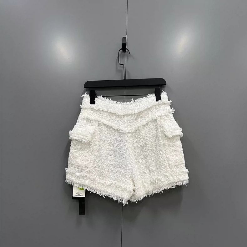 Balmain Balmain High Waist Double Breasted Shorts-yf Size US 38 / EU 54 - 2 Thumbnail