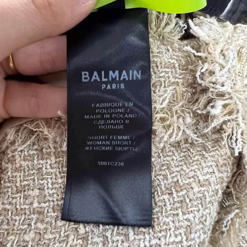 Balmain Balmain Woven Button-Front Shorts Size 38-yf Size US 38 / EU 54 - 3 Thumbnail