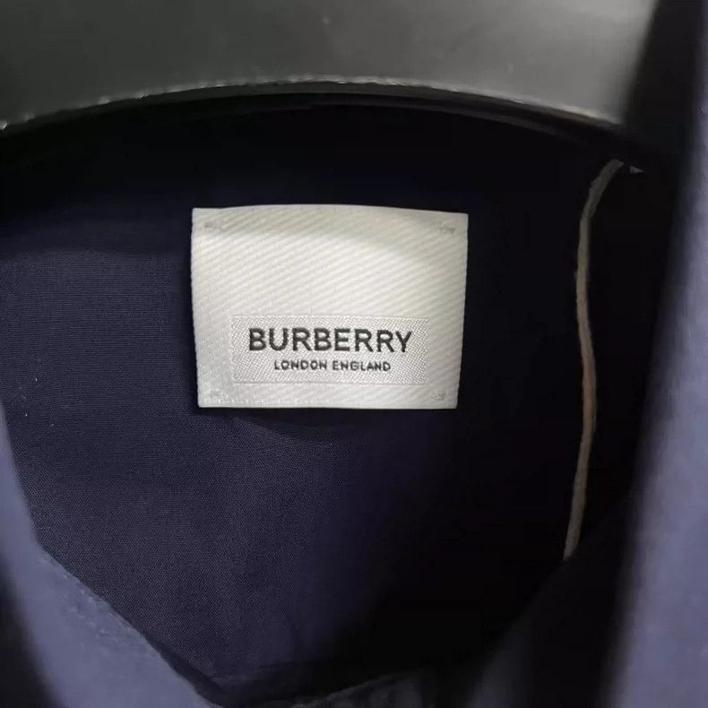 Burberry Burberry Navy Long Sleeve Cotton Shirt-yf Size US M / EU 48-50 / 2 - 3 Thumbnail