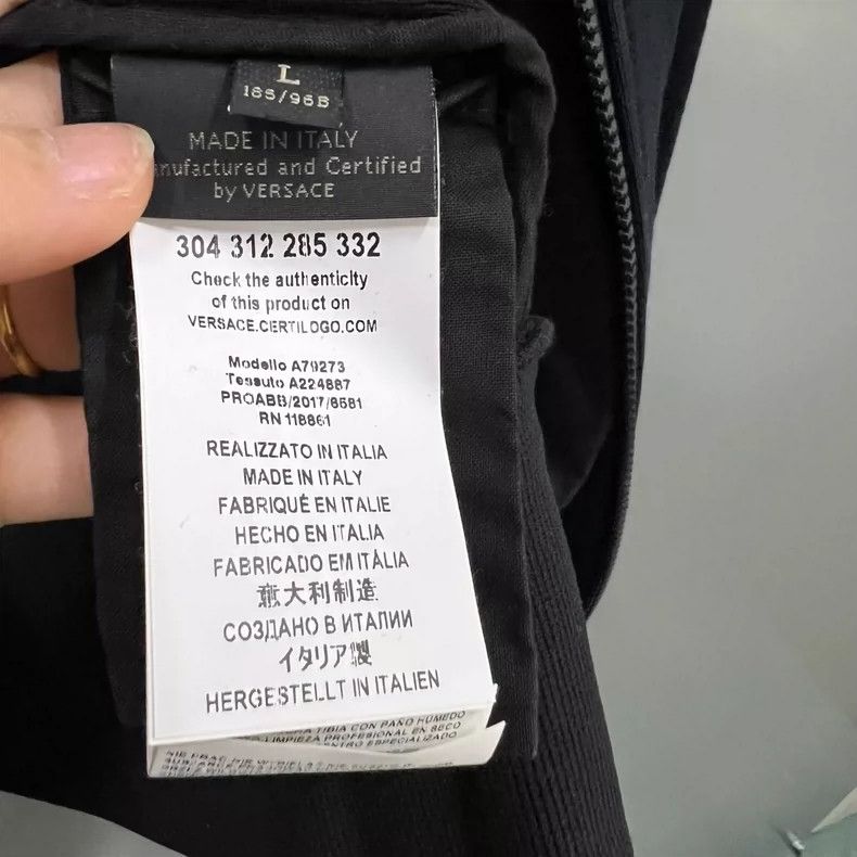 Versace Versace Studded Logo Bomber Jacket-yf Size US L / EU 52-54 / 3 - 4 Thumbnail