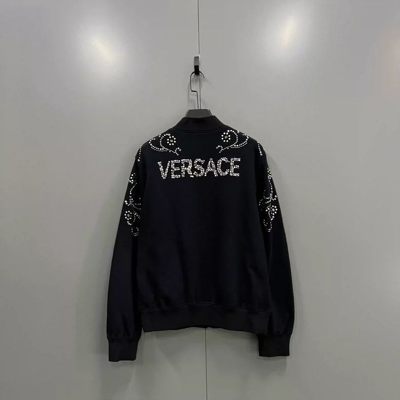 Versace Versace Studded Logo Bomber Jacket-yf Size US L / EU 52-54 / 3 - 2 Thumbnail