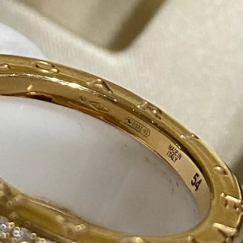 Bottega Veneta Bvlgari White Ceramic Diamond Ring-yf Size ONE SIZE - 5 Thumbnail