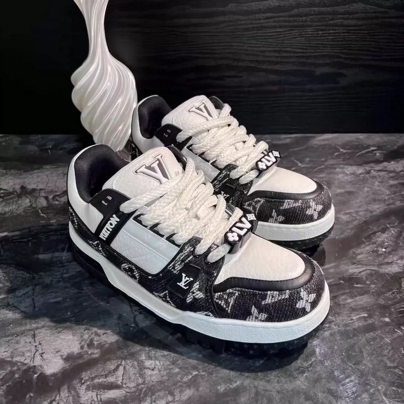 Louis Vuitton Black and White Casual Trainer Shoes Max-yf Size US 8 / EU 41 - 3 Thumbnail