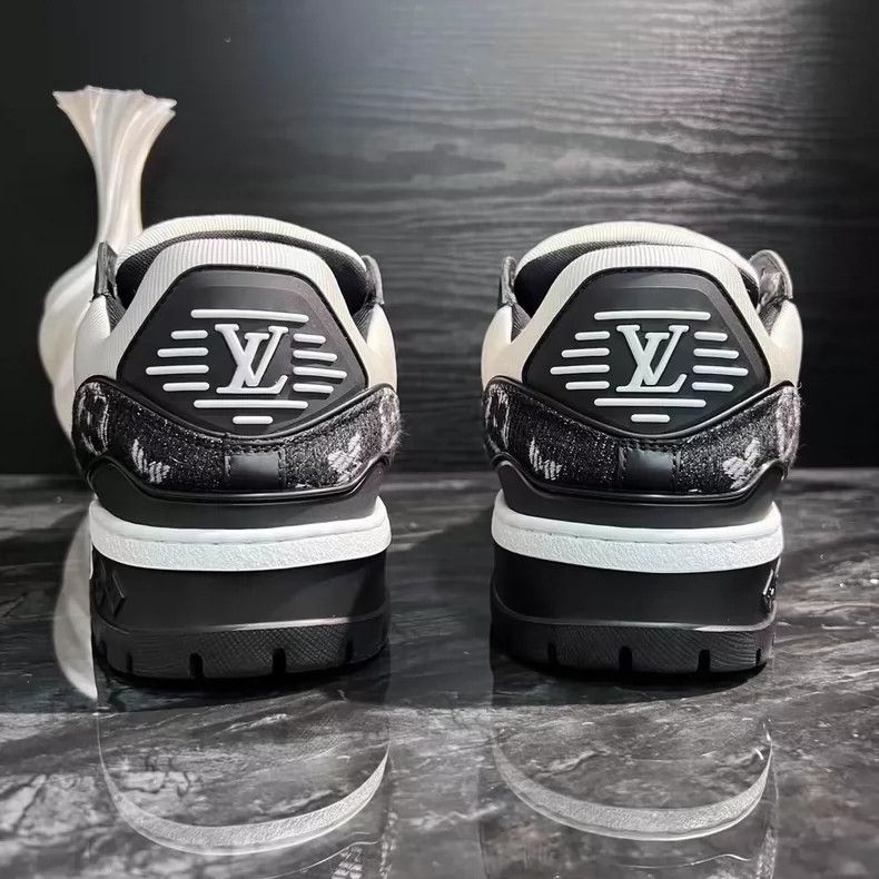 Louis Vuitton Black and White Casual Trainer Shoes Max-yf Size US 8 / EU 41 - 4 Thumbnail