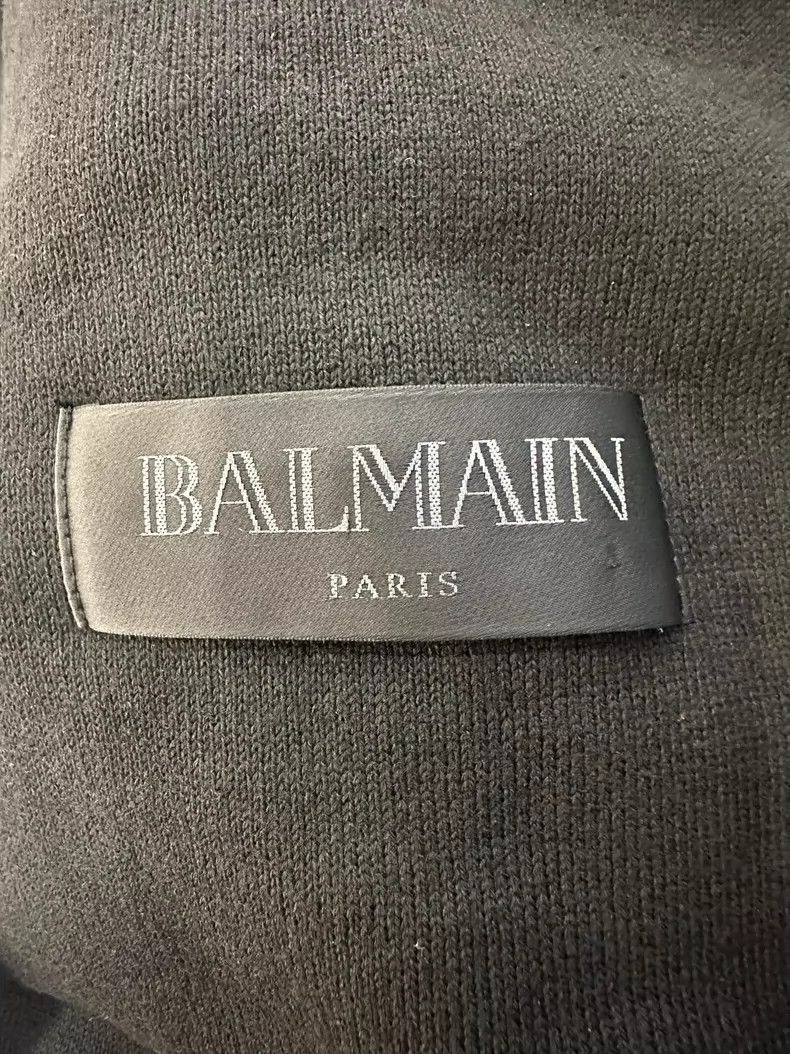 Balmain Balmain Black Zip Motorcycle Leather Jacket-yf Size US M / EU 48-50 / 2 - 5 Thumbnail