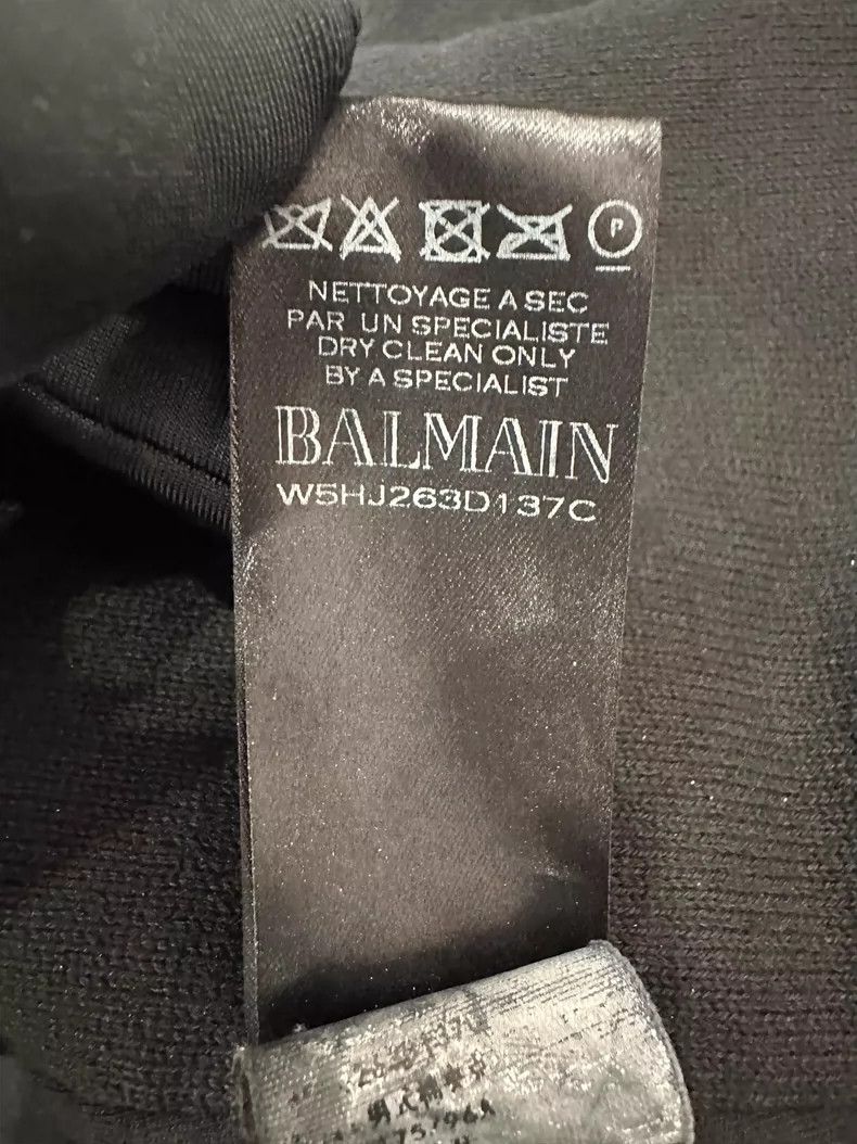 Balmain Balmain Black Zip Motorcycle Leather Jacket-yf Size US M / EU 48-50 / 2 - 8 Thumbnail