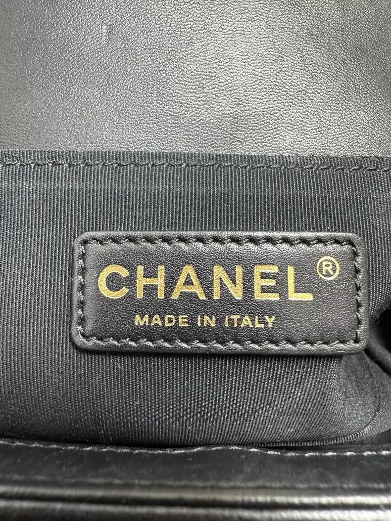 Chanel Chanel Black Gold Leboy Leather Shoulder Bag-yf Size ONE SIZE - 8 Thumbnail
