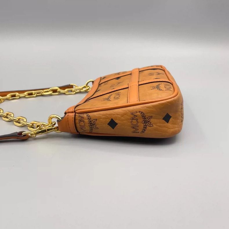 MCM MCM Classic Cognac Chain Handbag-yf Size ONE SIZE - 4 Thumbnail