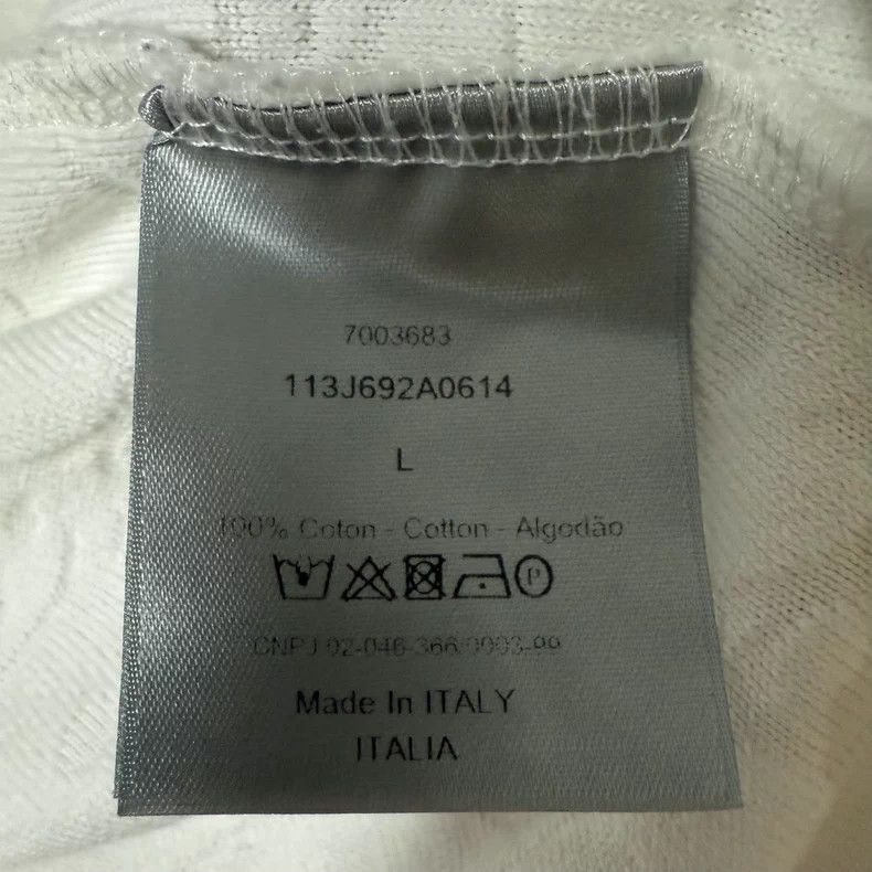 Dior Dior Logo Short Sleeve T-Shirt in White-yf Size US L / EU 52-54 / 3 - 4 Thumbnail