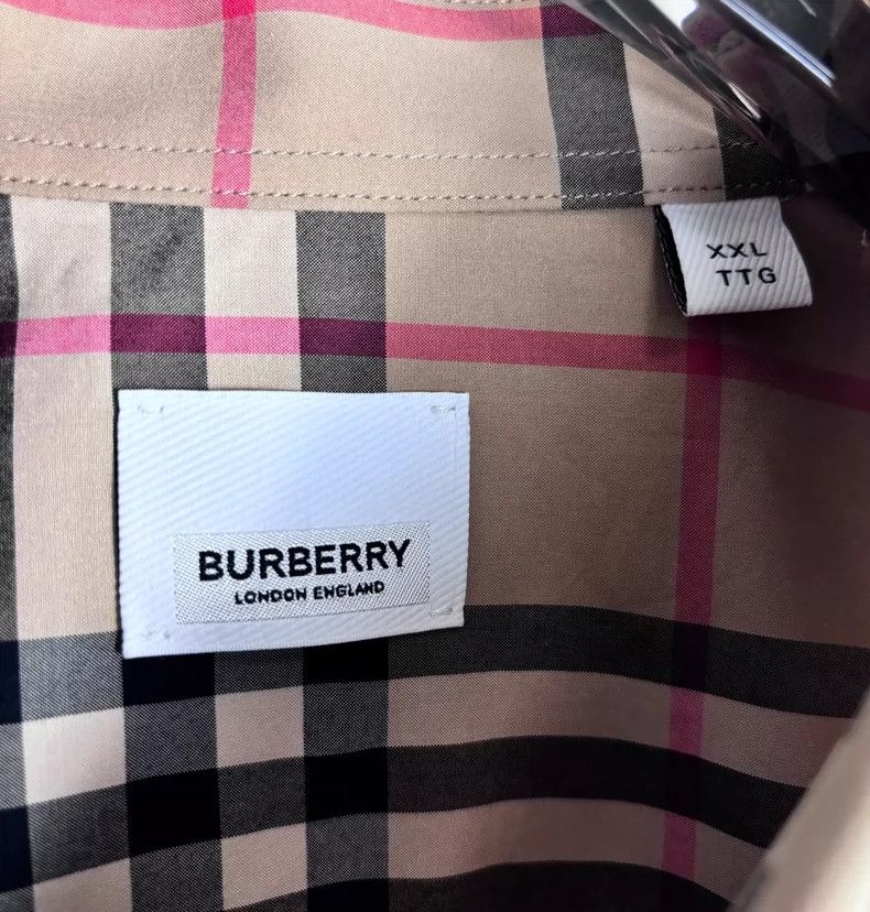 Burberry Burberry Checked Long Sleeve Button-Up Shirt-yf Size US XXL / EU 58 / 5 - 5 Thumbnail