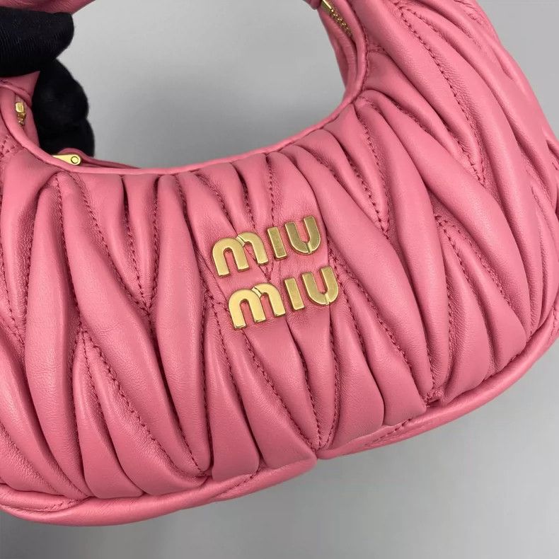 Miu Miu MiuMiu Hobo Mini Pleated Handbag-yf Size ONE SIZE - 6 Thumbnail