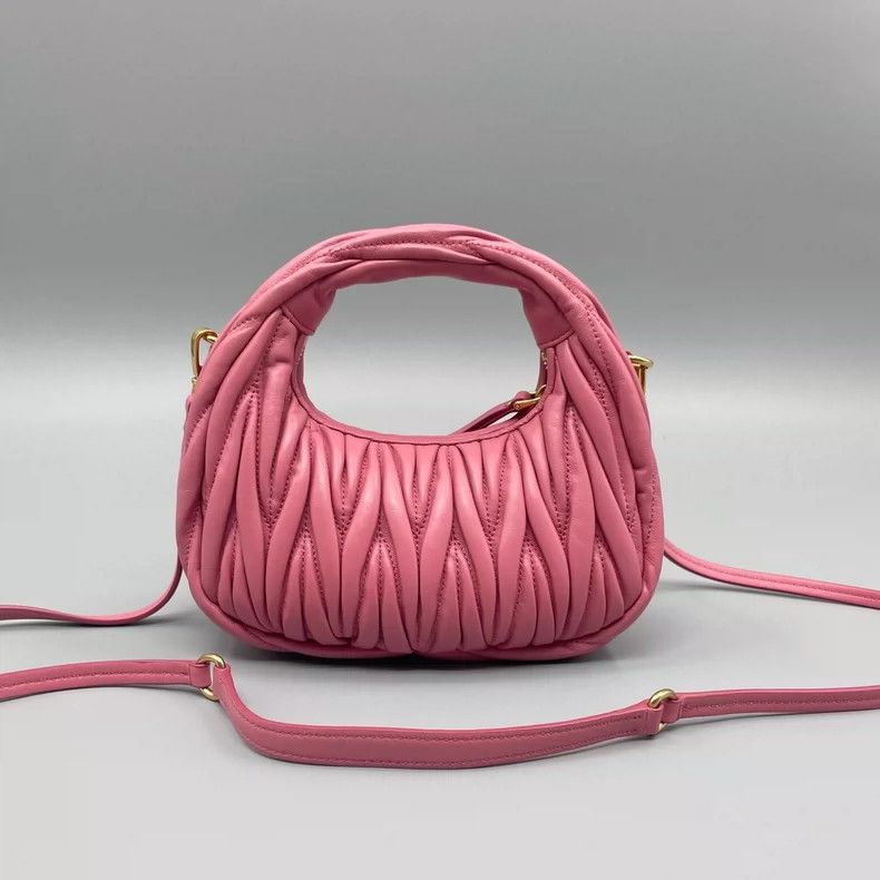 Miu Miu MiuMiu Hobo Mini Pleated Handbag-yf Size ONE SIZE - 2 Thumbnail