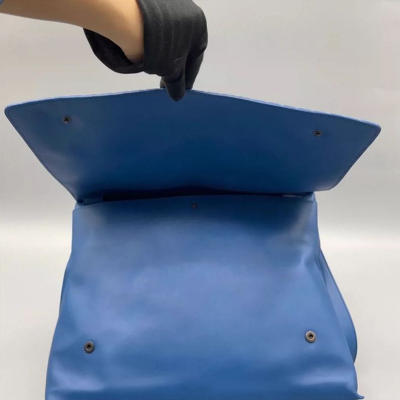 Bottega Veneta Blue Woven Leather Messenger Bag-yf Size ONE SIZE - 8 Thumbnail
