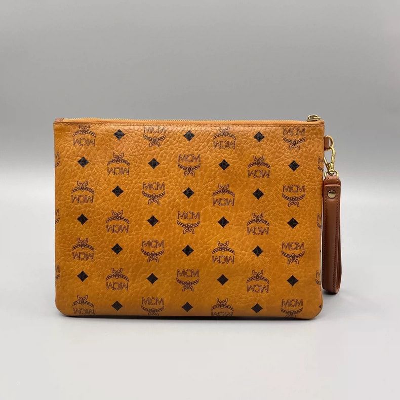 MCM MCM Classic Cognac Color Clutch Bag-yf Size ONE SIZE - 2 Thumbnail