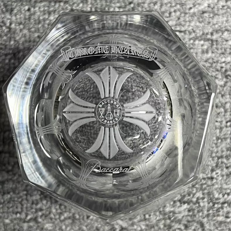Chrome Hearts Chrome Hearts Crystal Drinking Glass with Cross Design-yf Size ONE SIZE - 4 Thumbnail