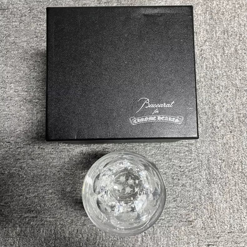 Chrome Hearts Chrome Hearts Crystal Drinking Glass with Cross Design-yf Size ONE SIZE - 2 Thumbnail