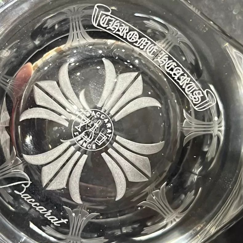 Chrome Hearts Chrome Hearts Crystal Drinking Glass with Cross Design-yf Size ONE SIZE - 5 Thumbnail