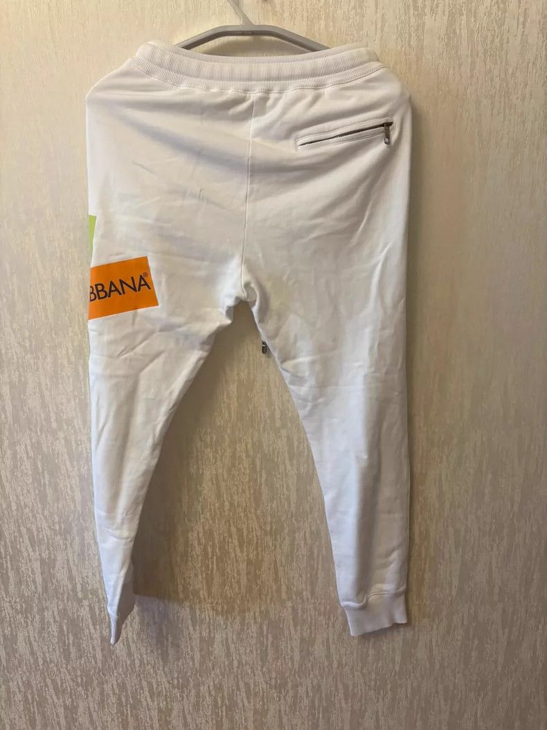 Dolce & Gabbana Dolce & Gabbana Elastic Drawstring Sweatpants White-yf Size US 44 / EU 60 - 2 Thumbnail