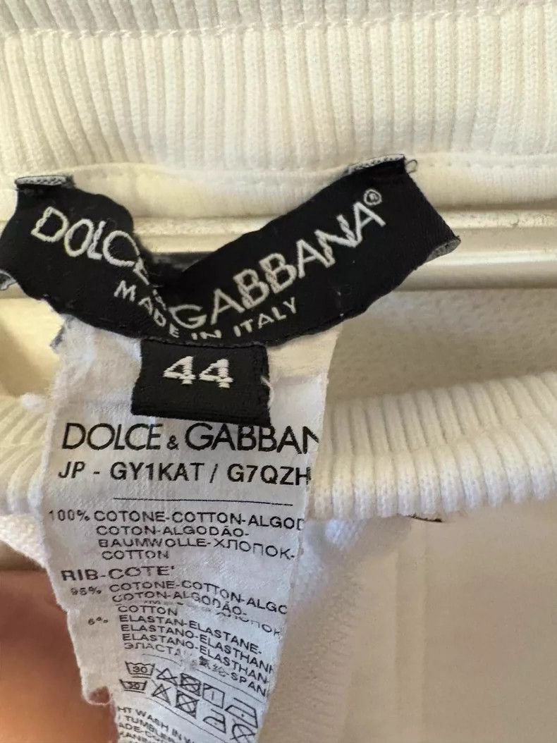 Dolce & Gabbana Dolce & Gabbana Elastic Drawstring Sweatpants White-yf Size US 44 / EU 60 - 5 Thumbnail